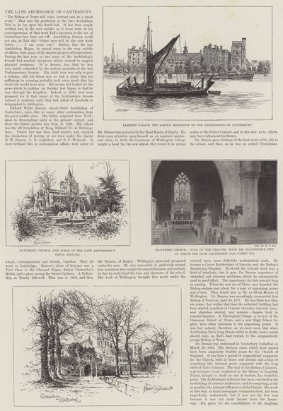 Le défunt archevêque de Canterbury - Alfred Robert Quinton